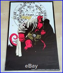 Hellboy Poster, art by Mike Mignola, first Hellboy poster, 1993, RARE VF/NM