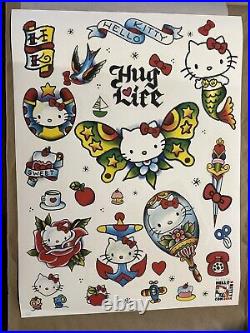 Hello Kitty Con 2014 Tattoo Giclee Print/poster By Mario Desa, Signed! Ap