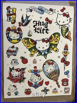 Hello Kitty Con 2014 Tattoo Giclee Print/poster By Mario Desa, Signed! Ap