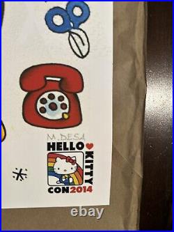 Hello Kitty Con 2014 Tattoo Giclee Print/poster By Mario Desa, Signed! Ap