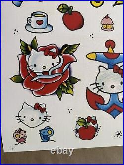 Hello Kitty Con 2014 Tattoo Giclee Print/poster By Mario Desa, Signed! Ap