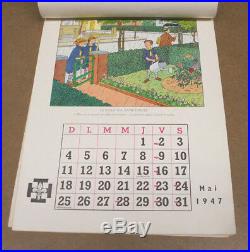 Herge Calendrier Fsc Scoutisme / Baden-powell 1947 Complet (be)