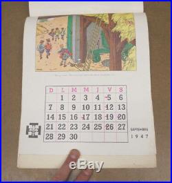 Herge Calendrier Fsc Scoutisme / Baden-powell 1947 Complet (be)
