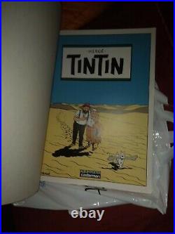 Herge Casterman Tintin Poster Album Large Very Rare 1986 Great Condition