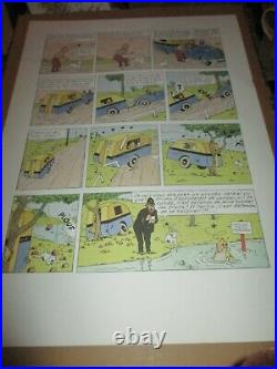Hergé-Tintin-Planche, tiré a part-Grand format-Limité&Numéroté-1000 exempl. 1996