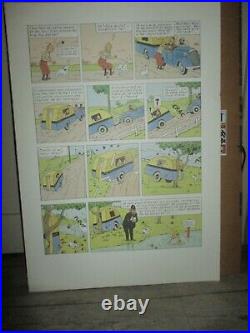 Hergé-Tintin-Planche, tiré a part-Grand format-Limité&Numéroté-1000 exempl. 1996