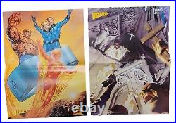 Huge Lot of 20 Wizard Comic Book Magazine 1990s 2-Sided Posters