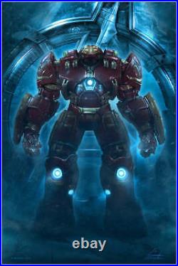 Hulkbuster Iron Man Avengers by Casey Callender Ltd Edition x/100 Poster MINT