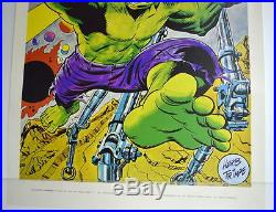 INCREDIBLE HULK POSTER MARVELMANIA 1970 Herb Trimpe Art Mail Order ONLY