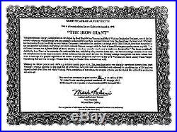 IRON GIANT Giclee Litho -1999 WB Store 31/250-Signed by Brad Bird & Mark Whitney