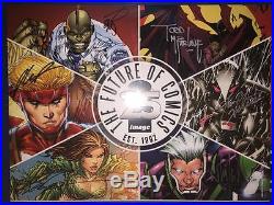 Image Comics 25th Founders Eccc Signed Poster X6 Mcfarlane Spawn Liefeld Larsen