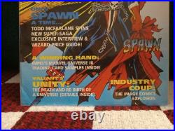 Image Previews March 1992 Comic Magazine 1st Spawn Cards Attached & Poster