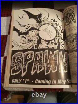 Image Previews March 1992 Comic Magazine 1st Spawn Cards Attached & Poster