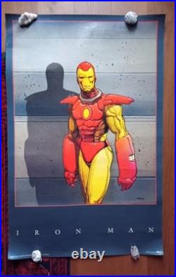 Impossible to find! IRON MAN, THE POSTER Moebius Marvel Avengers, 1991