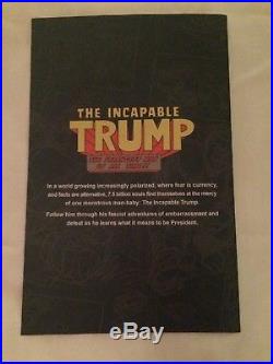 Incapable Trump Comic #1 & #2, Matching Posters, And Sticker