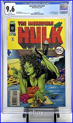 Incredible Hulk #441 CGC 9.6 WP Pulp Fiction Movie Poster Cover She NEW CASE