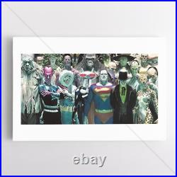 Infinitely Evil Alex Ross Poster Canvas DC Comic Book Cover Art Print