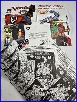 Innervision Comics Pre Kit Der VANDALE /Fate's Five Promo Poster Lot Flyer