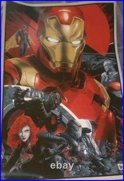 Iron Man Civil War Print by Vance Kelly Team Marvel 2016 MCU