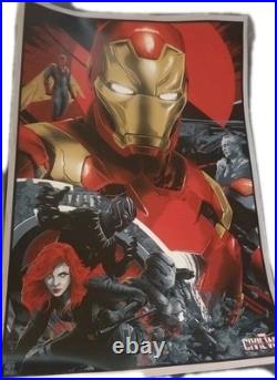 Iron Man Civil War Print by Vance Kelly Team Marvel 2016 MCU