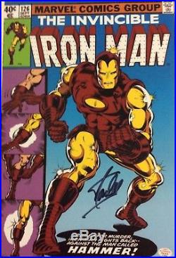 Stan Lee Signed 12x18 Photo of Iron Man 142 Comic PROOF Excelsior COA 