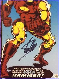 Iron Man Legend Hand Autographed Signed Stan Lee Marvel Comic 8x12 Photo COA
