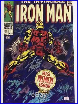 Iron Man Stan Lee Hand Autographed Signed Marvel Comic 8x12 Photo Legend COA