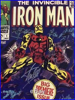 Iron Man Stan Lee Hand Autographed Signed Marvel Comic 8x12 Photo Legend COA