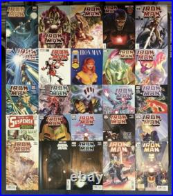 Iron Man Vol 6 #1 25 Comic Book Lot Full Series + Promo Poster Alex Ross Art