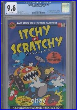 Itchy & Scratchy #1 CGC 9.6 1993 Bongo Comic Group Poster Included