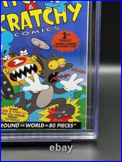 Itchy & Scratchy Comics #1 (1993) Poster Incld Signed by Tone Rodriguez 9.8