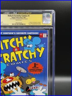 Itchy & Scratchy Comics #1 (1993) Poster Incld Signed by Tone Rodriguez 9.8