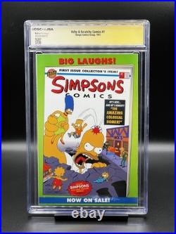 Itchy & Scratchy Comics #1 (1993) Poster Incld Signed by Tone Rodriguez 9.8