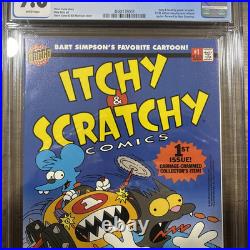 Itchy & Scratchy Comics #1 CGC 9.8 Bongo Comics Group 1993 Poster Included