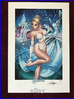 J. Scott Campbell Cinderella Fairytale Fantasies 2009 SDCC Limited Print 13x19