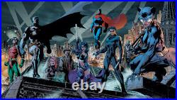 JIM LEE signed Heroes BATMAN SUPERMAN DC Giclee on Paper Limited Ed of 250