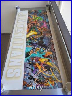 JLA vs Titans Poster Phil Jimenez 28x66 DC Comics Promo 1999 Justice League Vtg