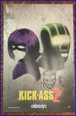 JOHN ROMITA JR. AUTOGRAPHED + ART on a 11X17 POSTER 2013 KICK ASS 2