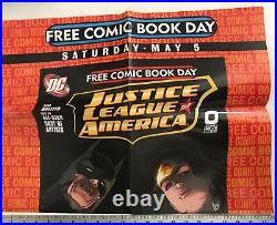 JUSTICE LEAGUE Batman Superman DC FREE COMIC BOOK DAY 2007 HUGE PROMO POSTER