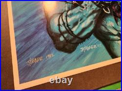 James O'Barr Slash #1 Comic Cover Poster SIGNED Must See Crow RARE 24x36