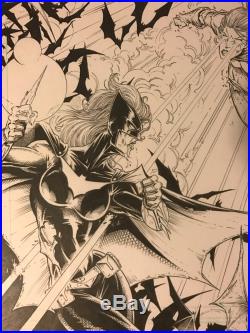 Jamie Biggs Graphite Batwoman Versus Powergirl Detective Comics Cover