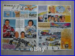 Jean Graton (Michel Vaillant) RENAULT F1 Lot 7 Posters LA RAGE DE GAGNER (1989)