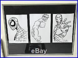 Jim Lee Olazaba John Romita Jr. Sale Ditko Deadpool Iron Man Spider Sketch Hulk