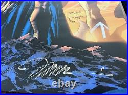 Jim Lee Signed DC Batman Superman Poster Fan Expo Experience Exclusive 18 x 24