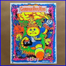 Joe Simko Signed Pink Black Light Garbage Pail Kids GPK Art Print Poster Sdcc