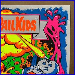 Joe Simko Signed Pink Black Light Garbage Pail Kids GPK Art Print Poster Sdcc