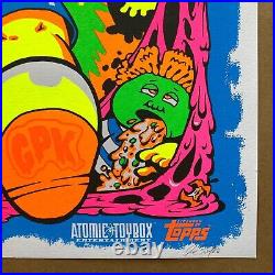 Joe Simko Signed Pink Black Light Garbage Pail Kids GPK Art Print Poster Sdcc