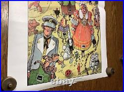 Johan de Moor POSTER comic Strip 1990 aprox 16 x 24