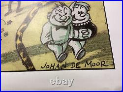 Johan de Moor POSTER comic Strip 1990 aprox 16 x 24