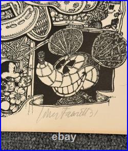 John Fawcett 1972 Signed Drawings and Comic Books Exhibit Poster Warris Gallery